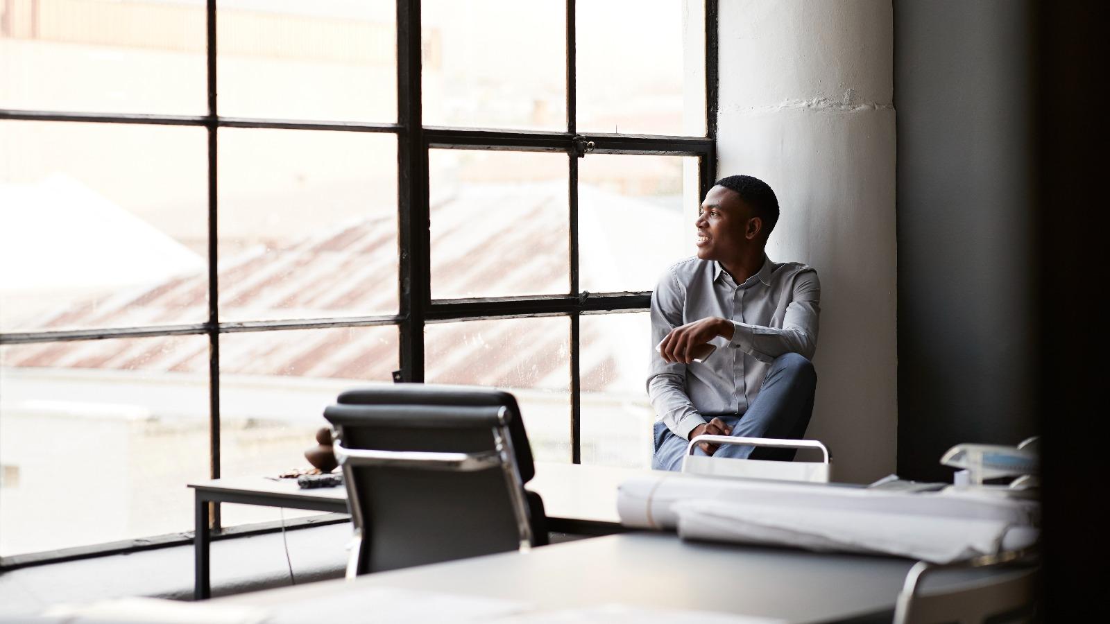 Man sitting in the office