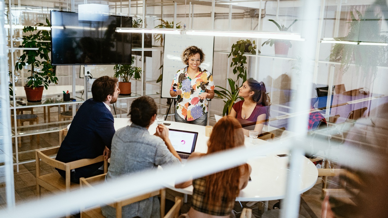 People working at a desk